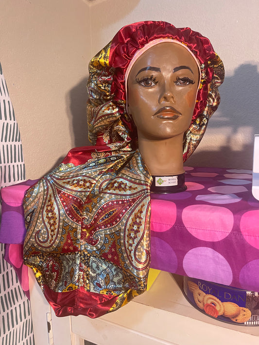 Custom Long Satin Bonnet